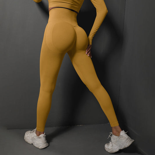 High Waist Leggings - Yellow