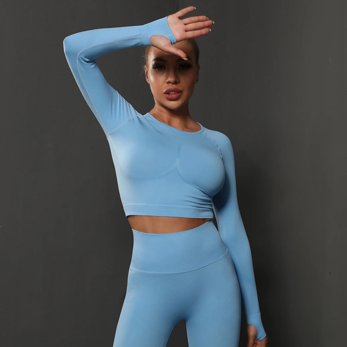 Long Sleeve Top - Sky Blue