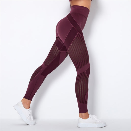 High Waist - Wine Red
